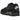 Jordan 4 RM Black Cat sneakers i svart sidoprofil med mockaöverdel, mörka skosnören och synlig sula