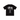 Stussy Tee World Tour Black sneakers frontvy av svart t-shirt med vit grafik och text på bröstet i mjukt bomullsmaterial