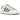 Adidas Campus 00s Core White Green sneakers i sidoprofil med vit mockaöverdel, gröna detaljer och breda klassiska skosnören