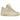 Jordan 4 Retro Net Rattan sneakers i vinkel med beige överdel i läder, meshdetaljer, snören och synlig Air-enhet i sulan