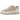 UGG CapTrail Low Light Beige sneakers i sidoprofil med ljusbeige ovandel, bruna skosnören och kraftig gummisula