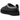 UGG Tasman Biarritz Slipper Black sneakers i en tydlig sidoprofil med svart ovandel i mocka och den klassiska flätade detaljen runt kanten