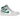 Jordan 1 Mid White Pure Platinum Pine Green sneakers i sidoprofil med vit læderöverdel och gröna detaljer samt snören