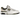 New Balance 550 White Dark Olivine sneakers i vinklad profil med vit läderöverdel och mörk olivgrön detalj på sula och logo