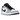 Air Jordan 1 Low Smoke Grey sneakers i en klassisk vinklad profilvy med grå mockapaneler, svart Swoosh och vita skosnören.