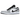 Air Jordan 1 Low Smoke Grey sneakers i profil med grå mockapaneler, svart Swoosh-logotyp, vita skosnören och klassisk sula.