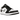 Air Jordan 1 Low Black White Grey sneakers i sidoprofil med svart läderöverdel, vita detaljer, grå swoosh och vit mellansula