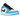 Air Jordan 1 Low UNC (2021) sneakers i en klassisk vinklad profil med ljusblå paneler, vita läderdetaljer, skosnören och broderad Jordan-logotyp