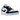 Jordan 1 Low Sail Blue Chill sneakers i vinklad vy med vit och ljusblå överdel i läder samt klassisk snörning