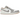 Air Jordan 1 Low Sail College Grey Rattan sneakers i sidoprofil med grå paneler, vit ovandel i läder och klassisk Swoosh-detalj