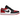 Air Jordan 1 Low Bred Toe sneakers i profilvy med röd tåbox, svart ovandel i läder, vit mellansula och röd swoosh-logotyp på sidan