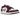 Air Jordan 1 Low White Bordeaux sneakers i sidoprofil med vita läderpaneler, mörkröda Bordeaux-överlägg och klassisk gummisula