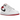 Air Jordan 1 Low White Gym Red sneakers i sidoprofil med vit lÃ¤derovandel, rÃ¶da detaljer och klassisk swoosh-logotyp.