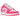 Air Jordan 1 Low Valentine's Day sneakers i profil med röd och rosa färgkombination, vit mellansula och broderad hjärtdetalj vid hälen.
