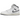 Air Jordan 1 Mid Neutral Grey sneakers i vinklad profil med grå mockapaneler, vita läderdetaljer och svart Jumpman-logotyp på plösen
