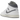 Air Jordan 1 Mid Neutral Grey sneakers i klassisk vinklad profil med vita läderdetaljer, grå swoosh och slitstark yttersula