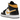 Air Jordan 1 Mid White Pollen Black sneakers i snygg profilvinkel med vitt läder, gula överdrag, svart Swoosh och vit yttersula