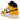Air Jordan 1 Mid Taxi sneakers i vinklad profil med gula overlays, vit läderbas, svart swoosh-logotyp och vita skosnören.