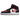 Air Jordan 1 Mid Black Fire Red sneakers i sidoprofil med klassisk röd och svart färgblockering, vit mellansula och röda skosnören.