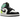 Air Jordan 1 Mid Pastel Black Toe sneakers i profilvy med pastellfärgade paneler, svart tåbox och vit mellansula