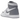 Air Jordan 1 Retro High OG Stealth sneakers i vinklad profil med grått och vitt läder, klassisk snörning och hög ankelsilhuett.