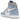Air Jordan 1 Retro High Hyper Royal Smoke Grey sneakers sedda från sidan med blå mockapaneler, vit bas, grå detaljer och klassisk vit mellansula