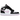 Air Jordan 1 Mid White Black Light Arctic Pink sneakers i sidoprofil med vita paneler, svart läder och rosa detaljer samt matchande skosnören