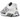 Adidas Megaride S2 Hellstar White Black sneakers i vinklad vy med vit mesh-ovandel, svarta detaljer och futuristisk sula