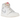 Jordan 1 Retro High OG Sail University Red sneakers i sidoprofil med vitt läder, röda detaljer och svarta skosnören