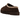 UGG Tasman Slipper Dusted Cocoa sneakers i vinklad profil med ovandel i brun mocka, vävd detalj på kragen och foder i mjuk imiterad ull.