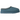 UGG Tasman Slipper Pacific Blue sneakers i vinklad profil, som visar den ikoniska blå mockaöverdelen och den broderade flätade detaljen vid kragen.