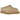 UGG Tasman Slipper Santorini Sand sneakers sidoprofil i mocka med ett vävt mönster på kragen och en mjukt fodrad insida i beige nyans
