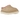 UGG Tasman Slipper Cherry sneakers i vinklad profil med ovandel i körsbärsröd mocka och broderad Tasman-flätad detalj längs kragen