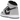 Jordan 1 Retro High Shadow 2.0 sneakers i sidoprofil med svart läderöverdel, grå detaljer, vit mellansula och svarta skosnören