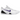 Nike Kobe 9 Elite Low EM Protro White Court Purple sneakers i en vit sidoprofil med lila detaljer och snören