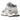 New Balance 9060 Sea Salt Castlerock sneakers i en vinklad profil med ljusgrå mesh-överdel och vit sula