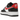 Nike Air Force 1 Low '07 Next Nature Black White University Red sneakers i sidoprofil med svart läder och röd swoosh.
