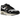 Nike Air Max 1 Patta Waves Black sneakers i sidoprofil med svart vågigt läderöverdrag, grå mesh och vit midsula med synlig Air-enhet.