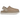 UGG Goldenstar Villa Clog Mustard Seed sneakers i en vinklad profil med mockaovandel och justerbar hälrem