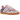 Adidas Samba OG Liberty London Clear Pink Floral sneakers i vinkelvisning med rosa blommig ovandel och vita detaljer