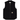 Carhartt WIP Classic Vest Black sneakers i en snygg vinkelvisning med svart slitstarkt material och synliga sömmar samt dragkedja