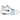 Nike LeBron Witness 8 UNC sneakers i en dynamisk vinkel med blå ovandel, vit mellansula och detaljerad snörning