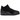 Jordan 3 Retro Black Cat sneakers i vinkel med svart mocka, elefantmönster och svarta skosnören