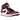 Jordan 1 Mid Chicago Toe sneakers i klassisk sidoprofil med röd, vit och svart läderöverdel samt matchande skosnören
