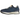 New Balance 327 Denim sneakers i sidoprofil med blå denimdetaljer, vit mellansula och räfflad gummisula