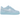 Nike Air Force 1 Low LV8 Light Armory Blue Platinum sneakers i sidoprofil med ljusblå läderöverdel och vit sula