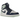 Air Jordan 1 Mid Mystic Navy Mint Foam sneakers i vinkelad vy med blå och grön läderöverdel samt vita skosnören