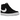 Nike SB Zoom Blazer Mid Black White sneakers i vinklad profil med svart mockaöverdel, vit swoosh-logotyp och vit sula