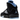 Jordan 5 Retro Black University Blue sneakers i sidoprofil med svart ovandel, blå detaljer och synlig Air-enhet i sulan