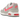Nike Air Max Command Hyper Punch sneakers i sidoprofil med vit ovandel, rosa swoosh och synlig Air-enhet i mellansulan